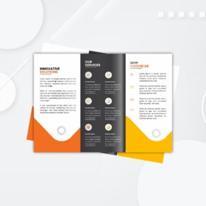 BROCHURES 170 gsm – A4 Tri-Fold: