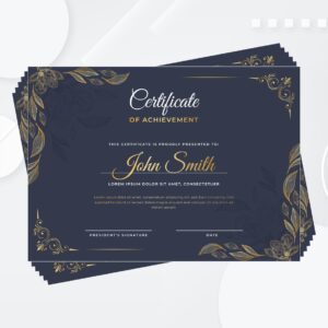 CERTIFICATES – A4 300 gsm
