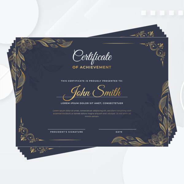 CERTIFICATES – A4 300 gsm with Hot Lamination: