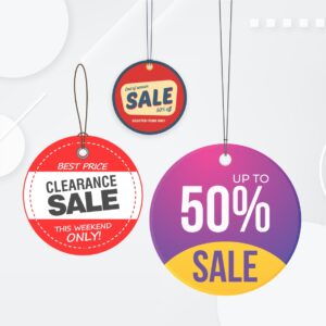 Round Shape Dangler – 8x8 Inch | Eye-Catching Hanging Display