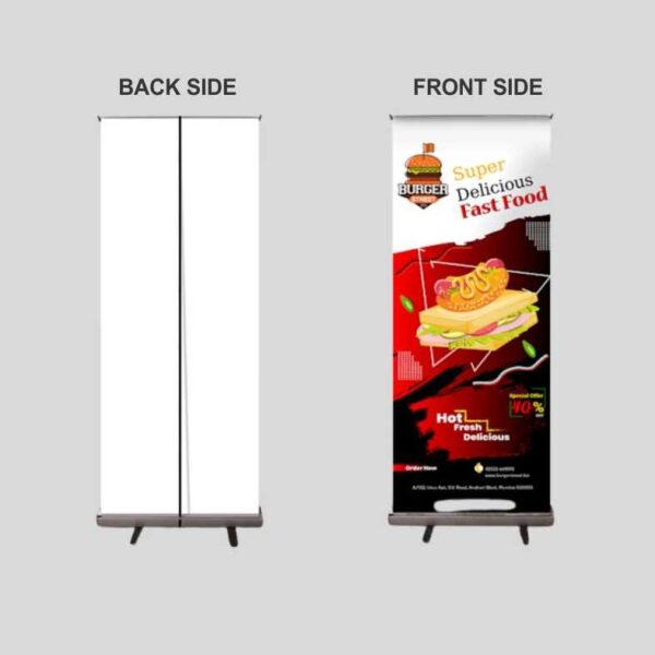 1234 Roll Up Standee – Premium Portable Display Stand (2.5x6 ft.)
