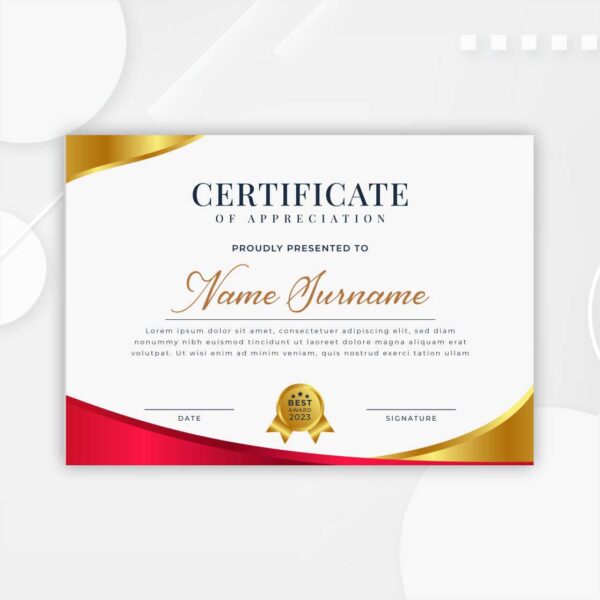 ⭐ Premium Certificate Printing – Elegant & Professional