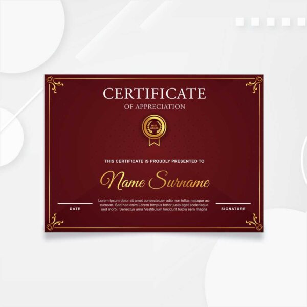 ⭐ Premium Certificate Printing – Elegant & Professional
