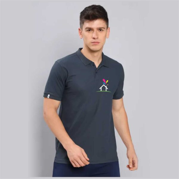 TSHIRT 8 Techno Premium Polo Dry Fit T-Shirt for Men (BLACK)