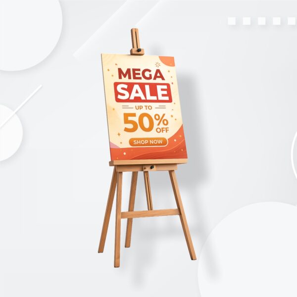 easel stand 1 5ft. Easel Stand+2X3 ft. Vinyle Sunboard