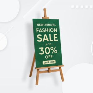 5ft. Easel Stand+2X4 ft. Vinyle Sunboard