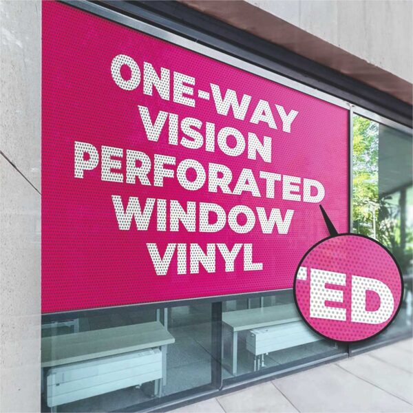 one way 1 Standard One Way Vision Perforated Vinyl