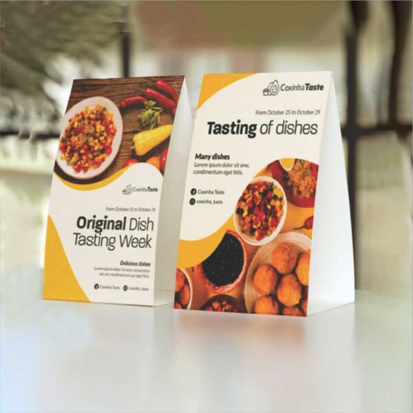 Custom Printed Tent Cards | Tabletop Display Cards for Promotions